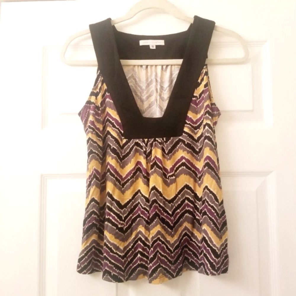 Corey Lynn Calter Sleeveless Tank Top Chevron